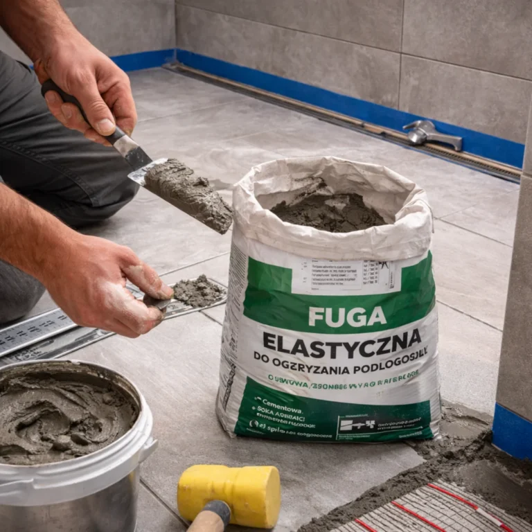 Fuga elastyczna na ogrzewanie podłogowe – przygotowanie i nakładanie fugi w łazience na płytkach podłogowych