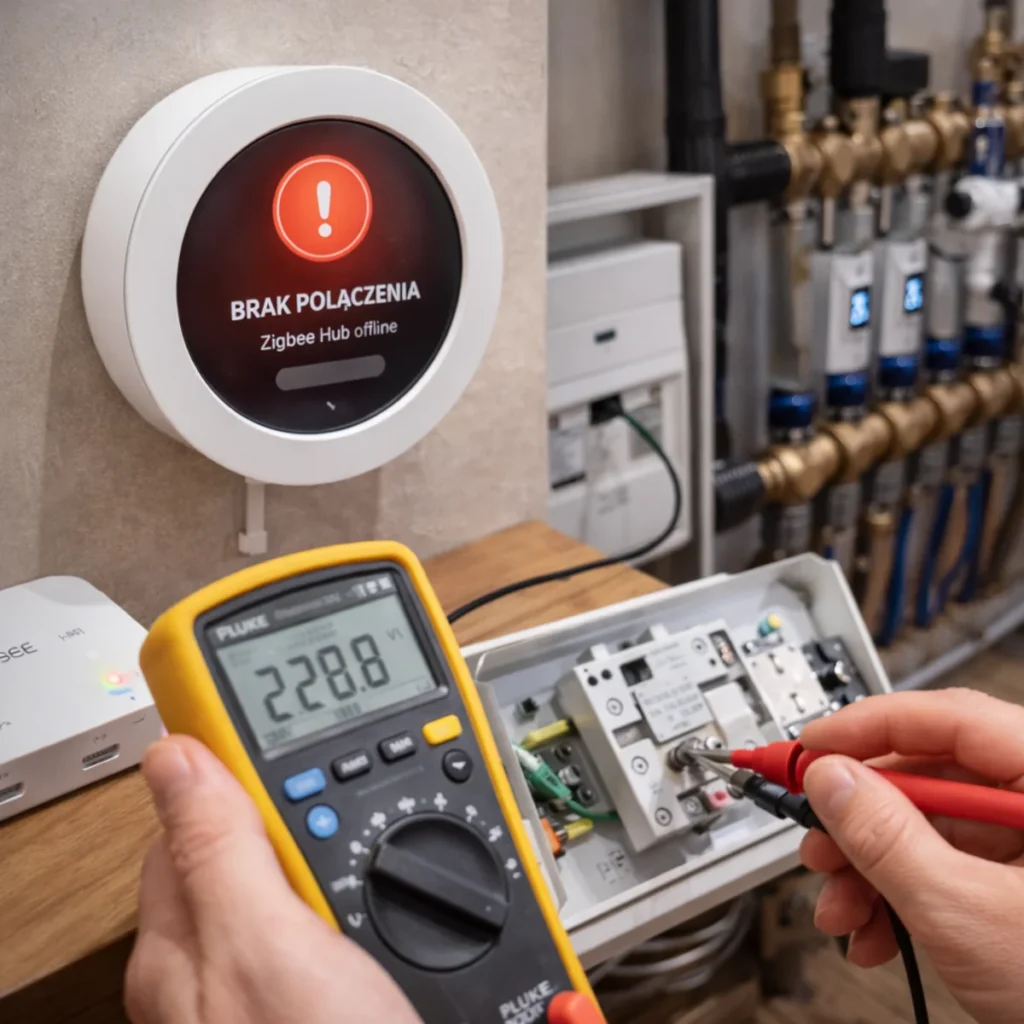 Ogrzewanie smart traci połączenie – komunikat brak połączenia i diagnostyka bramki