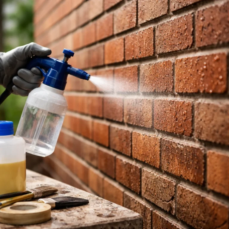 Zabezpieczenie cegły przed wilgocią – aplikacja impregnatu hydrofobowego na elewacji spryskiwaczem